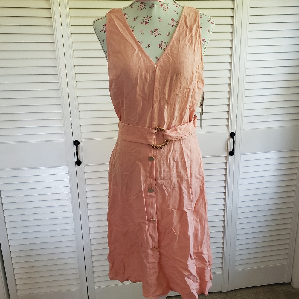 Luxology Button Down Dress NWT